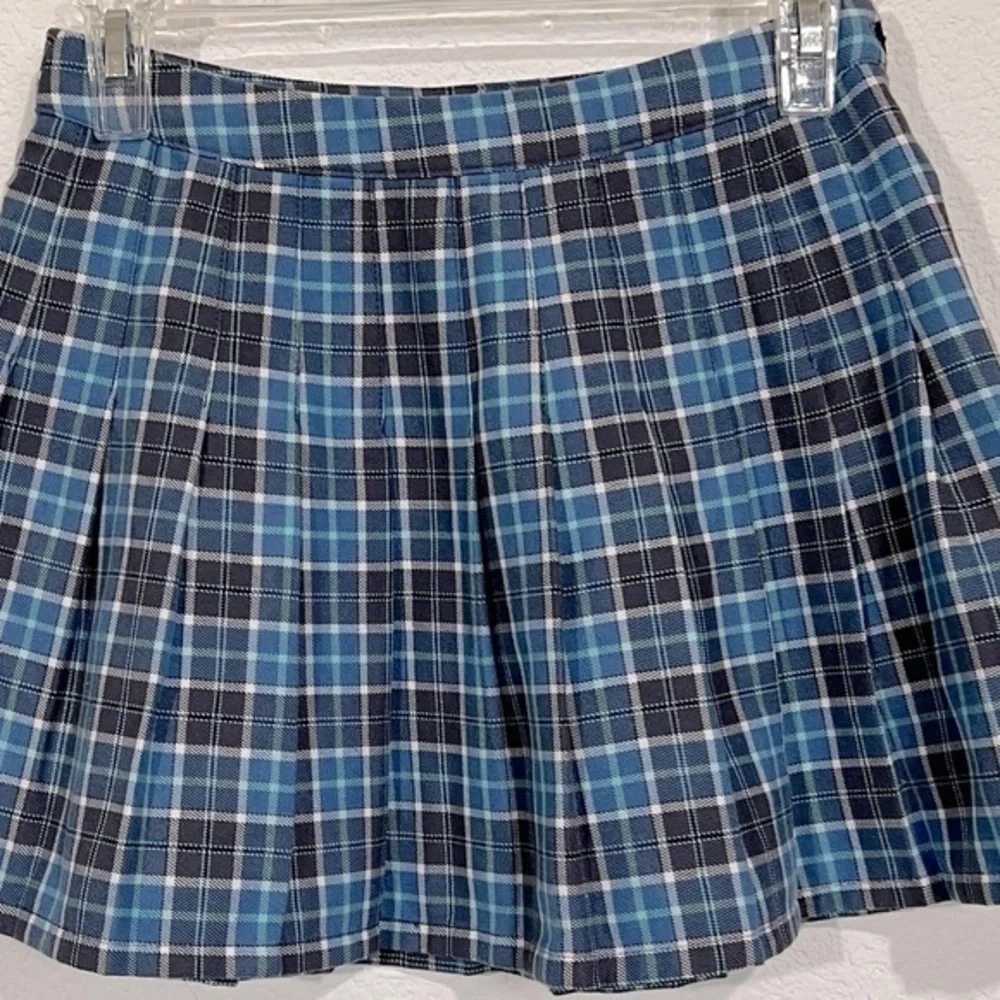Aeropostale Plaid Pleated Micro Mini Skirt Size XS